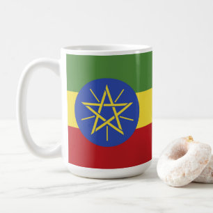 Äthiopische Flagge Kaffeetasse