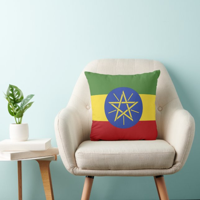 Äthiopische Flagge Kissen (Stuhl )