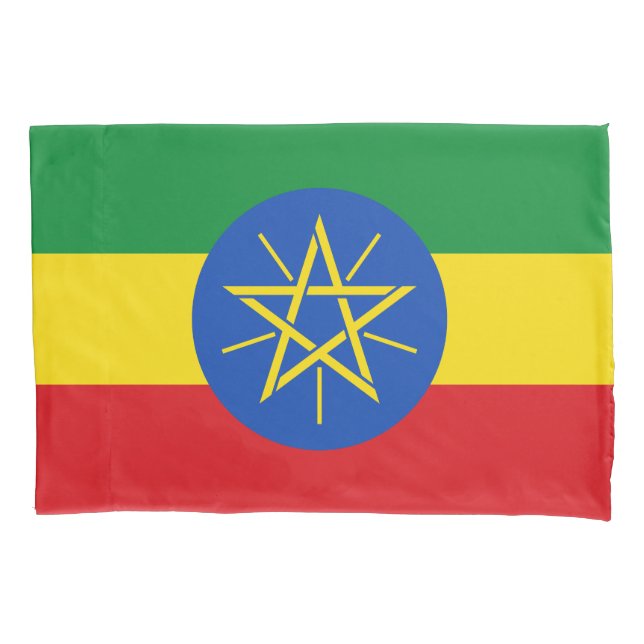 Äthiopische Flagge Kissenbezug (Vorderseite)
