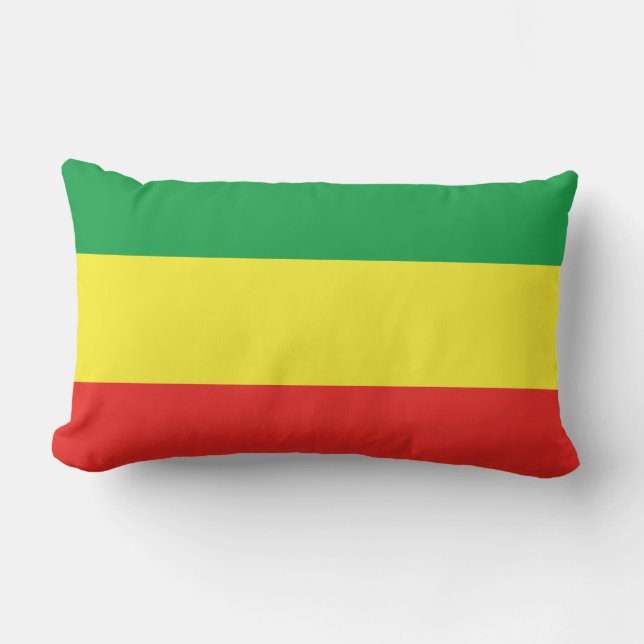 Äthiopische Flagge Lendenkissen (Vorderseite)