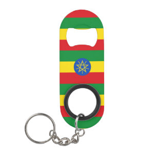 Äthiopische Flagge Mini Flaschenöffner