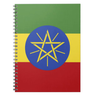Äthiopische Flagge Notizblock