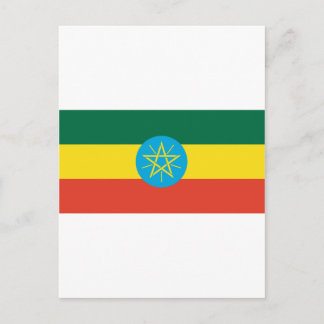 Äthiopische Flagge Postkarte