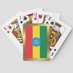 Äthiopische Flagge Spielkarten