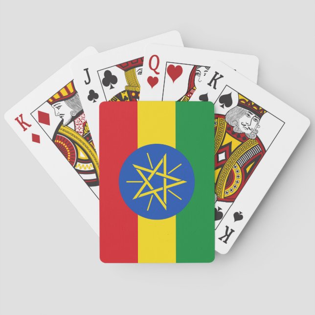 Äthiopische Flagge Spielkarten (Rückseite)