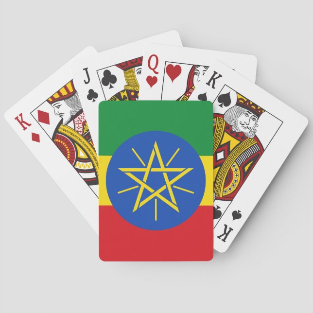 Äthiopische Flagge Spielkarten (Rückseite)