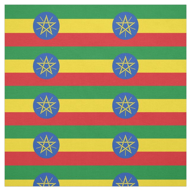 Äthiopische Flagge Stoff (Muster)