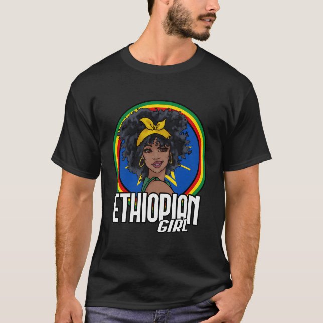Äthiopische Flagge T-Shirt (Vorderseite)
