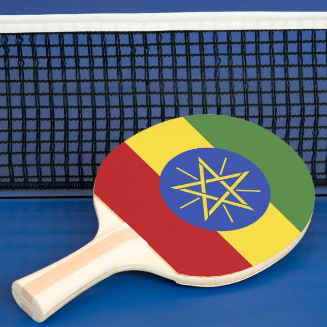 Äthiopische Flagge Tischtennis Schläger (InSitu)