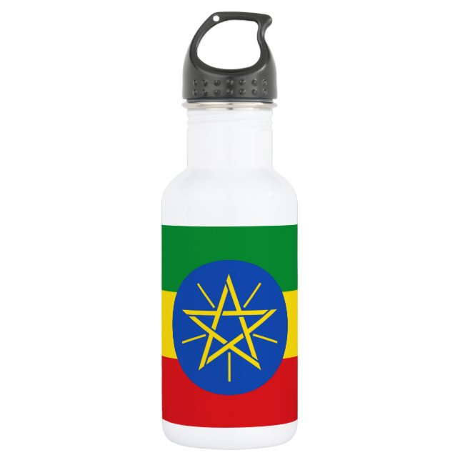 Äthiopische Flasche mit Liberia Edelstahlflasche (Vorderseite)
