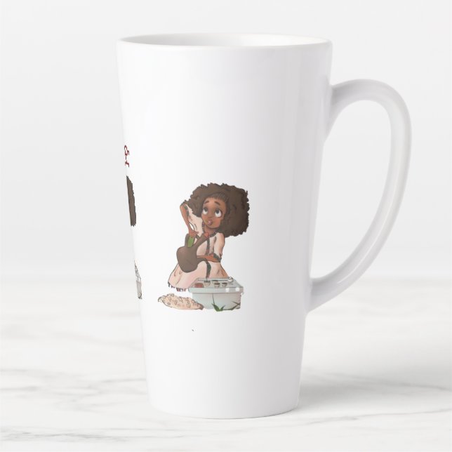 Äthiopische Kaffeekirmonie|Buna-Keramik Kaffeemasc Milchtasse (Rechts)