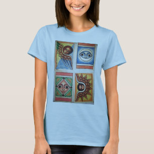 Äthiopische Kirchen-Malerei - Baby-Blau-T - Shirt