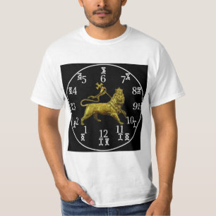 Äthiopische Löwenuhr - Amharische und englische Nu T-Shirt