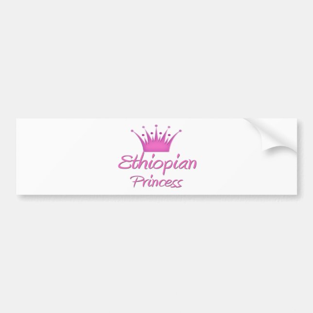 Äthiopische Prinzessin Autoaufkleber (Vorne)