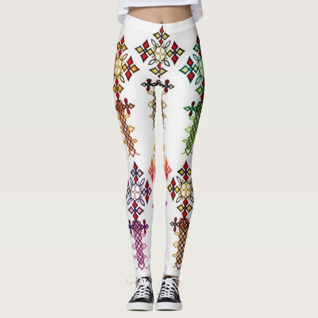 Äthiopische QuerLeggings Leggings (Vorderseite)