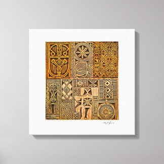 Äthiopische Talisman Art Leinwanddruck