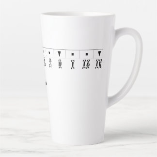 Äthiopische Zahlenuhr Milchtasse