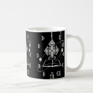 Äthiopische Zeit, die Uhr-Tasse sagt Kaffeetasse