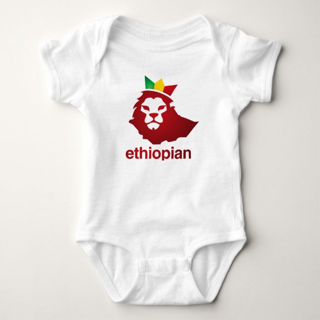 Äthiopischer Power - Baby-Jersey-Bodysuit Baby Strampler (Vorderseite)