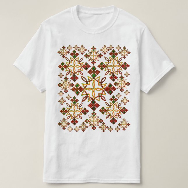 Äthiopischer Rootz Meskel QuerT - Shirt (Design vorne)
