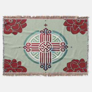 Äthiopisches Cross-Design-Drehkissen Decke