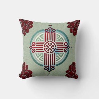 Äthiopisches Cross-Design-Drehkissen Kissen