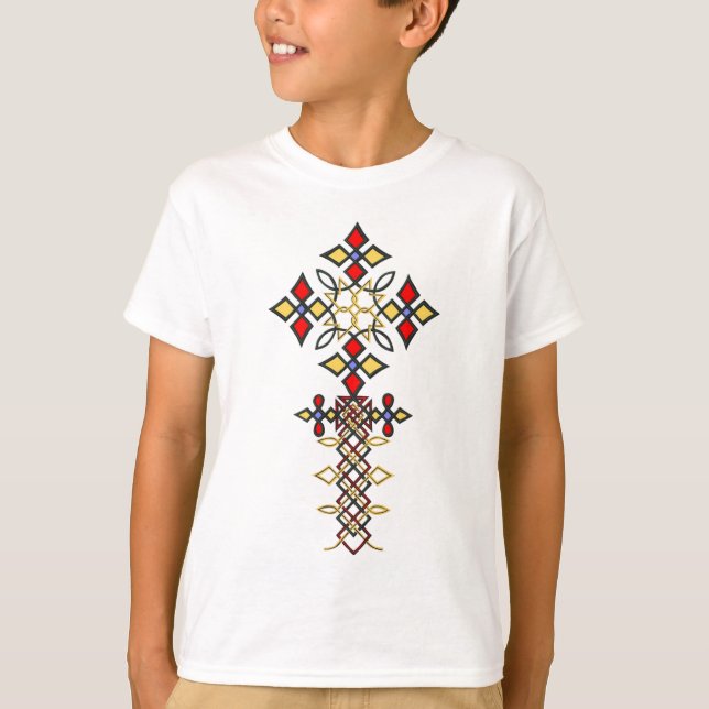 Äthiopisches Cross-Shirt T-Shirt (Vorderseite)