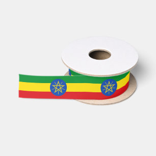 Äthiopisches Flaggenband Satinband