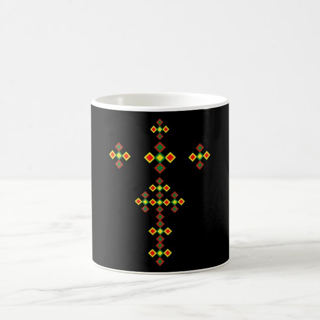 Äthiopisches Kreuz Art äthiopische traditionelle K Kaffeetasse (Mittel)