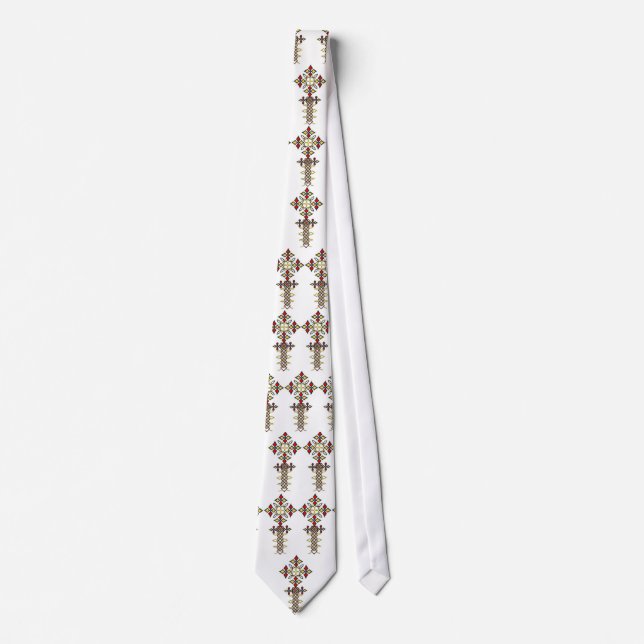 Äthiopisches Kreuz Krawatte (Vorderseite)
