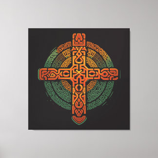 Äthiopisches Kreuz Leinwanddruck