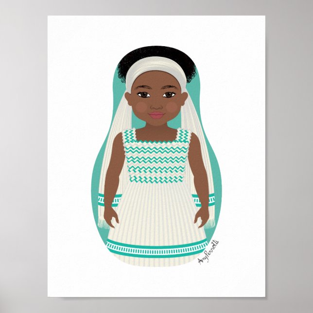 Äthiopisches Matryoshka-Poster Poster (Vorne)