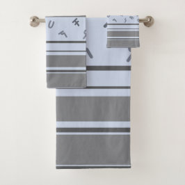 Äthiopisches Muster  Badhandtuch Set
