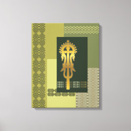 Äthiopisches Probekreuz Leinwanddruck