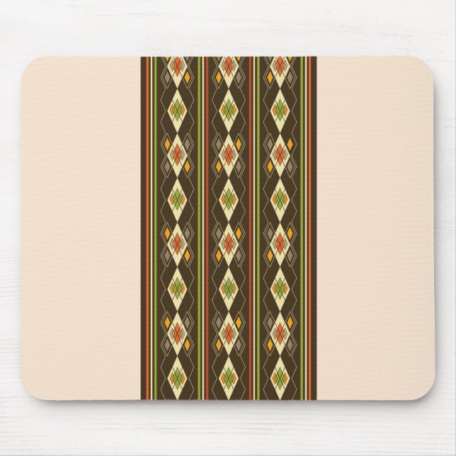 Äthiopisches Tebeb-Muster Mousepad (Vorne)