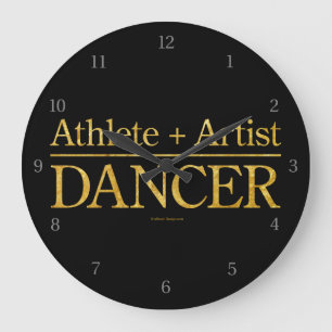 Athlet + Künstler = Tänzer Große Uhr