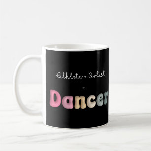 Athlet + Künstler = Tänzer, Lustiges Geschenk für  Kaffeetasse