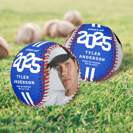 Athlete 2025 Blue Abschluss Custom Foto Baseball