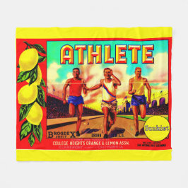 Athlete Fruchtkartett der 30er Jahre Fleecedecke