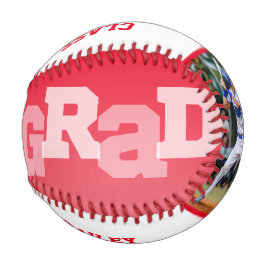 Athlete GRAD Red Ombre Abschluss Foto Baseball