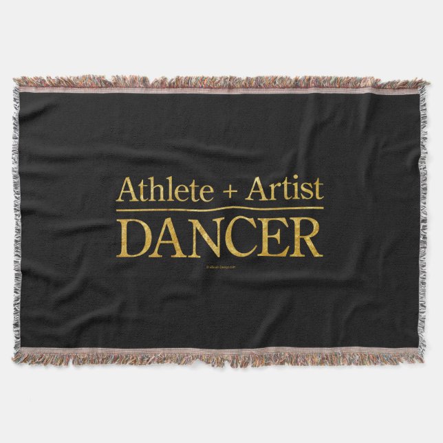 Athlete + Künstler = Tänzer Decke (Vorderseite)