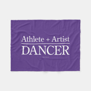 Athlete + Künstler = Tänzer Fleecedecke