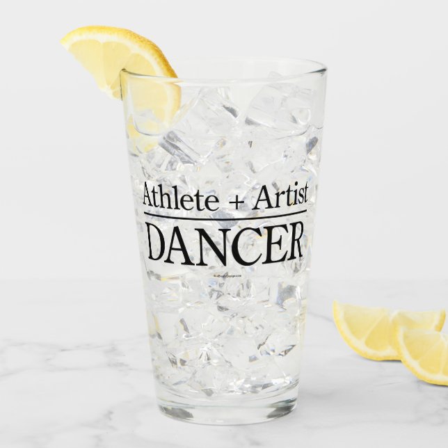 Athlete + Künstler = Tänzer Glas (Vorderseite Ice)