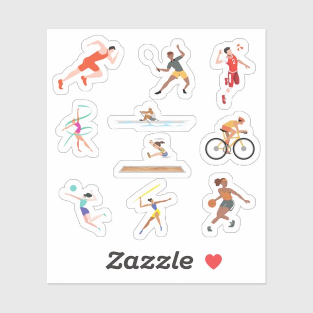 Athlete Stickers Aufkleber (Blatt)