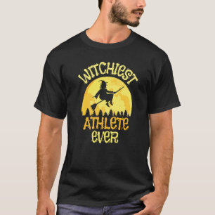 Athleten-Hexe-Halloween-Humor T-Shirt