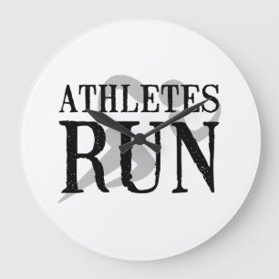 Athletes Run Große Wanduhr