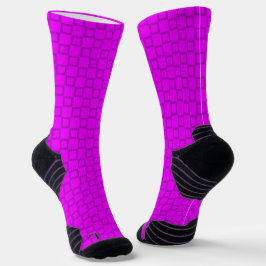 Athletic Crew Sock Lila Blue Classic Design Socken