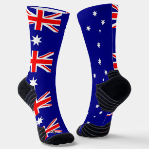 Athletic Crew Sock mit australischer Flagge Socken