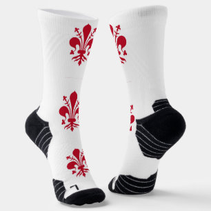 Athletic Crew Sock mit der Fahne von Florenz, Ital Socken