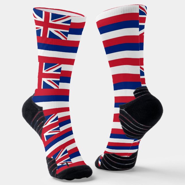 Athletic Crew Sock mit Fahne von Hawaii, USA Socken (Gewinkelt)